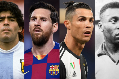 Messi, Maradona, Ronaldo y Pele, cual es el mejor del mundo según IA