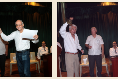 Como sus excompañeros, tocaron la última campanada Vincent Zeller (foto derecha) y Luis Flor y Hernán Uscocovich (foto izquierda).