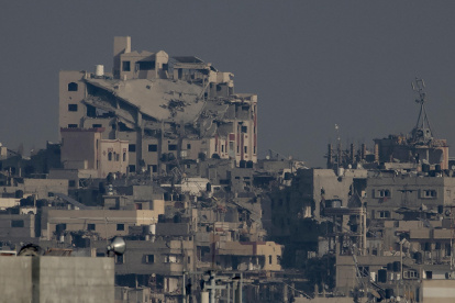 Una imagen de un sector de la Franja afectada por los ataques del ejército de Israel.