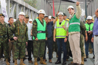 El presidente Daniel Noboa habló de la importancia de esta obra vial