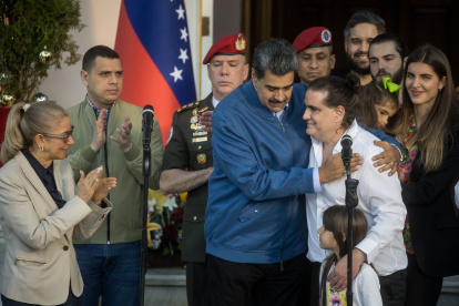 Caracas. Nicolás Maduro recibe a Alex Saab en el Palacio de Miraflores.