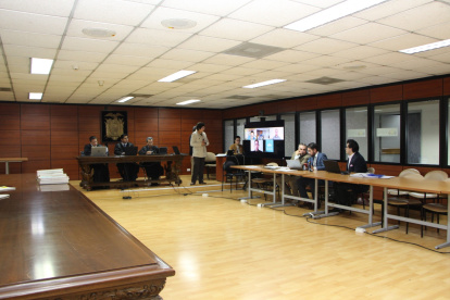 Diligencia. La audiencia se realizó ayer en la Corte Nacional de Justicia.