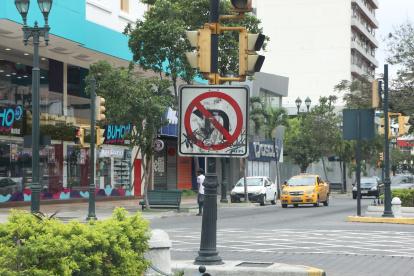 Así se encuentra la señalética.