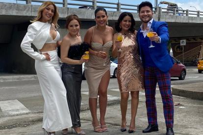 Con Jasú, Silvana Torres, Wendy Rosillo y Jorge Heredia.