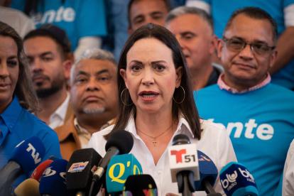 Maria Corina Machado busca elecciones transparentes