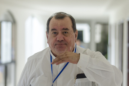 El sacerdote nicaragüense Carlos Avilés, vicario general de la Arquidiócesis de Managua. Uno de los sacerdotes detenido.