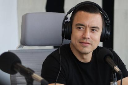 Daniel Noboa en entrevista radial el 4 de enero de 2023.