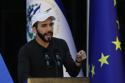El presidente de El Salvador, Nayib Bukele, en una de sus recientes apariciones públicas.