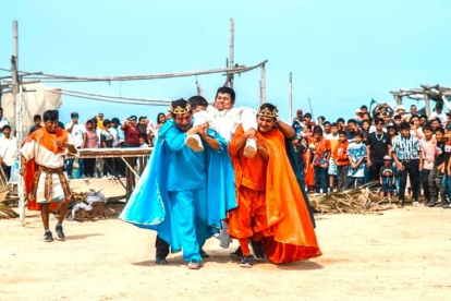 Los cuadros vivos que se efectúan cada año congregan a cientos de personas.