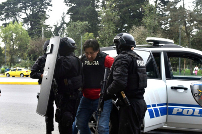 Detención. Fabricio Colón Pico fue detenido la madrugada del viernes 5 de enero de 2024.