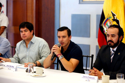 Críticas. Las referencias del presidente Daniel Noboa a la exministra María Paula Romo generaron debate.