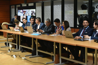 Diligencia. La semana pasada la Fiscalía vinculó a ocho personas al caso de delincuencia organizada.