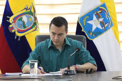 El presidente Daniel Noboa en una foto de archivo.