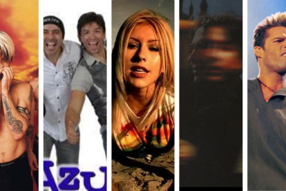 Red Hot Chili Peppers, Azul Azul, Christina Aguilera, Ricardo Montaner y Ricky Martín.