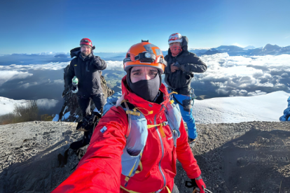 Jan Topic en la cima del Iliniza