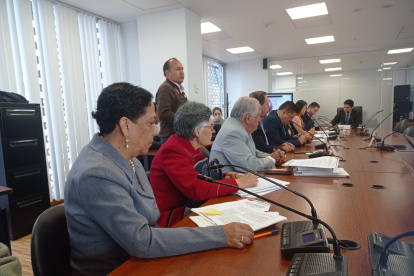 Sesión de la Comisión de Derecho al Trabajo y a la Seguridad Social del pasado 7 de diciembre, donde se trató el proyecto de reformas al IESS.