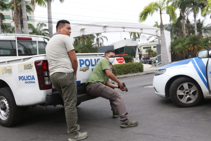 Imágenes de los alrededores de TC Televisión.