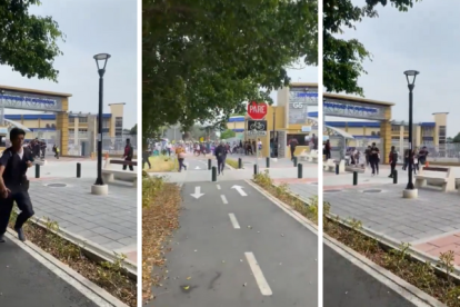 Caos en la Universidad de Guayaquil.