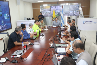 El Comité de Operaciones de Emergencia (COE) Cantonal de Guayaquil se reunió la tarde de este martes 9 de enero.