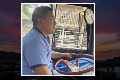 Daniel Medina, el conductor de bus que se convirtió en héroe el 9 de enero.