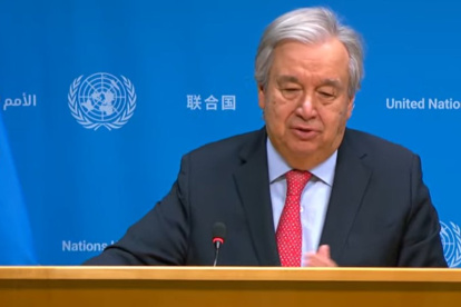 Secretario general de la ONU, António Guterres.
