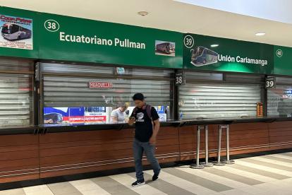 Terminal Terrestre de Guayaquil opera con horarios limitados.