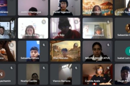 Cientos de alumnos se conectaron a la plataforma virtual.