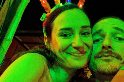 Camille Gamarra y su esposo Diego Gallardo.