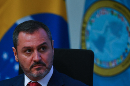 El director general de la Policía Federal de Brasil y secretario general de Ameripol, Andrei Rodrigues, en una imagen de archivo.