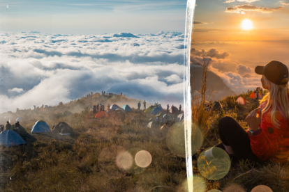 Desde este cerro pareciera que se pueden tocar las nubes