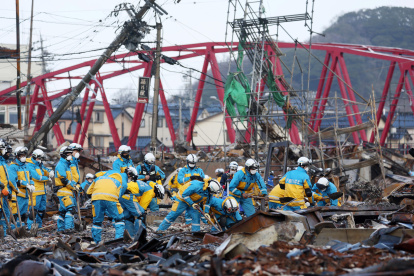 El Gobierno local ha anunciado el levantamiento en el marco de un mes de 115 casas temporales en cuatro puntos de Wajima y Suzu, las dos ciudades más afectadas por el temblor.