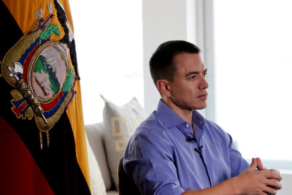 El presidente de la República, Daniel Noboa.