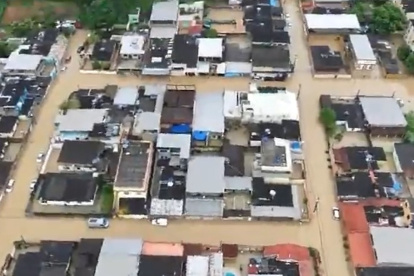 Varios barrios de Río de Janeiro quedaron bajo el agua tras las fuertes precipitaciones.