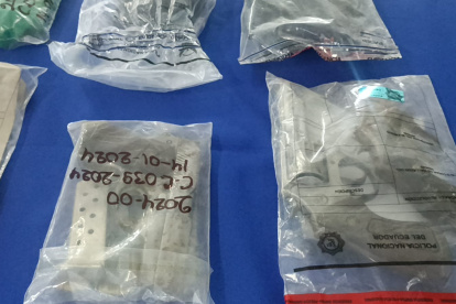 Lo decomisado fue presentado por la Policía.