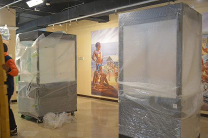 Modelos. Las vitrinas protegen bienes patrimoniales y aseguran que sus construcción quede intacto.