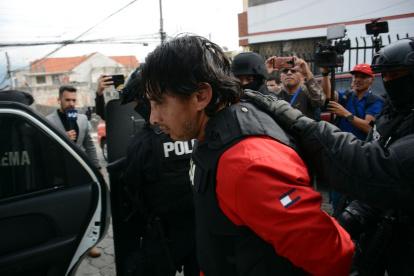 Fuga. Fabricio Colón Pico estuvo pocos días detenidos en la cárcel de Riobamba de donde fugó.