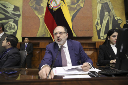 El presidente de la Asamblea Nacional, el legislador socialcristiano Henry Kronfle.