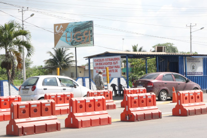 Control aduanero en Huaquillas.