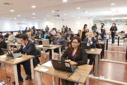 Pruebas. El año pasado los aspirantes a ser jueces de la Corte acudieron a rendir sus pruebas psicológicas.