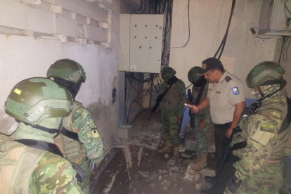 Imagen de los últimos decomisos en la cárcel de Machala.