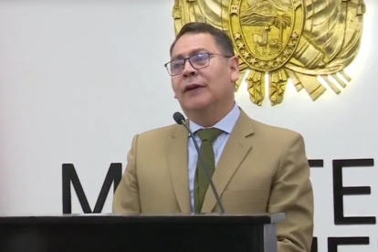 Jhonny Aguilera, viceministro de Régimen Interior y Policía. Antes comandante de la Policía.