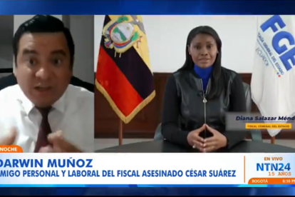 El fiscal Darwin Muñoz concedió una entrevista al canal NTN 24.