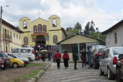 Templo. Esta iglesia católica se ha convertido en el patrono de los migrantes, quienes le atribuyen la fortuna de llegar a su destino con bien