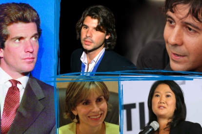 John F. Kennedy Jr., Antonio de la Rúa, Santiago Roldós, Keiko Fujimori y Mariuxi Febres-Cordero.