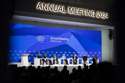 Reunión.- La cita del Foro Económico Mundial de Davos.