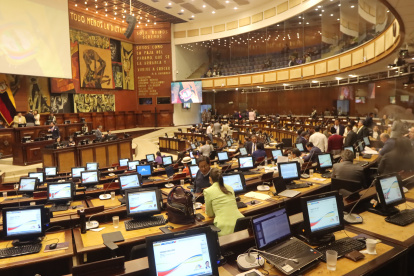 Legislación. Una de las reuniones de la Asamblea Nacional de Ecuador.