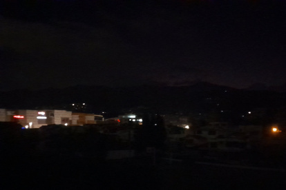 El sector de El Condado, norte de Quito fue uno de los afectados por el apagón repentino
