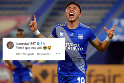Joao Rojas durante su paso por Emelec.