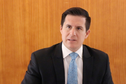 Ejecutivo.- El presidente de la Cámara Nacional de Acuacultura, José Antonio Camposano.