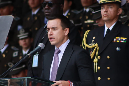 El presidente de la República, Daniel Noboa.